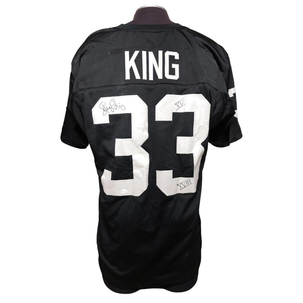 Oakland Raiders Kenny King 33 Autographed Signed Football Jersey JSA‎ Certified